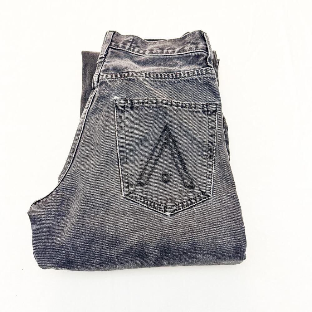 Aaliyah x Revolve Charcoal Black Denim Jeans Button Fly Denim Jeans Size 24